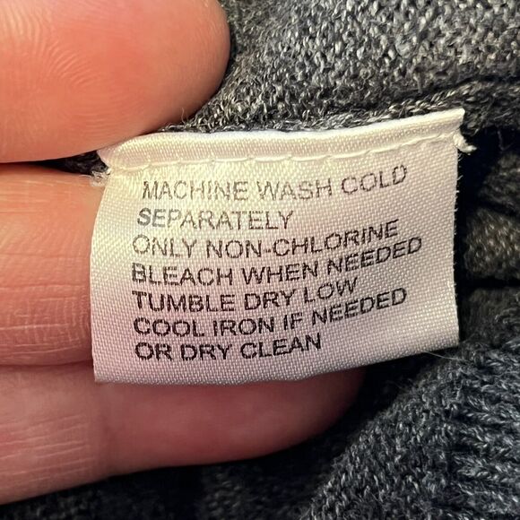 Weatherproof Vintage Mens Gray V-Neck Sweater 100% Cotton Sz XL - Picture 7 of 12